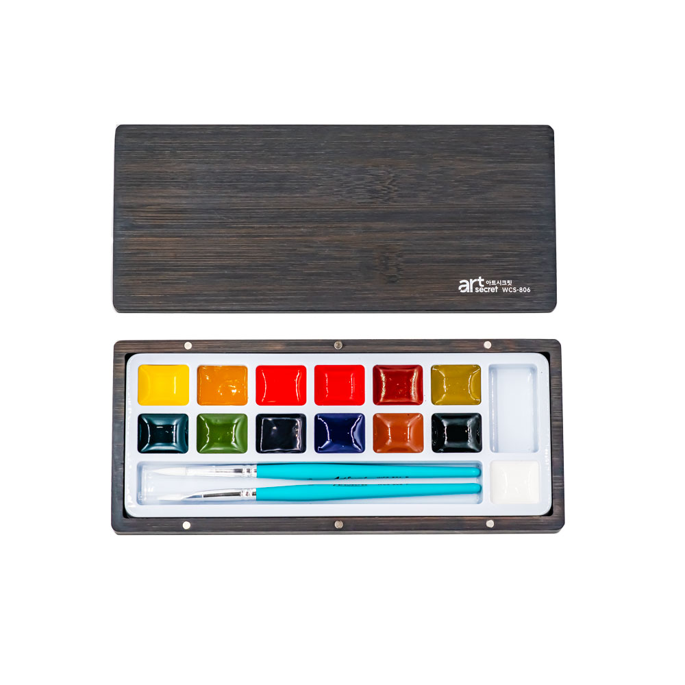 Watercolor Paint Set Solid Pigment - ArtSecret 13 Katı Suluboya Paleti Seti