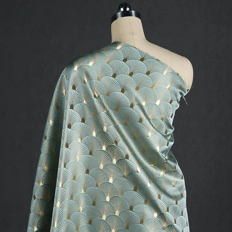 Sewing - Ginkgo Yaprağı Yelpaze Şekilli Jakarlı Brokar