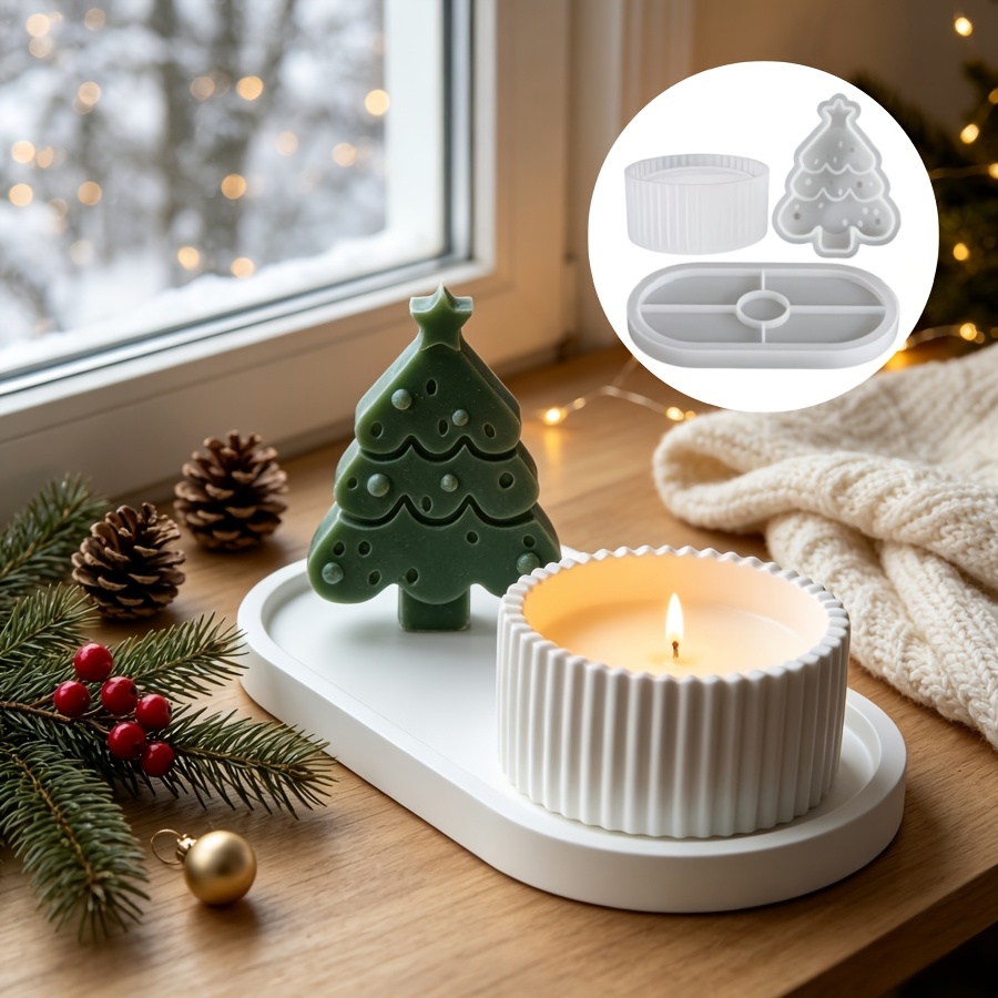 Epoksi reçine Noel ağacı mumla - Silicone Epoxy Resin Molds Set incelemesi ve fiyatı