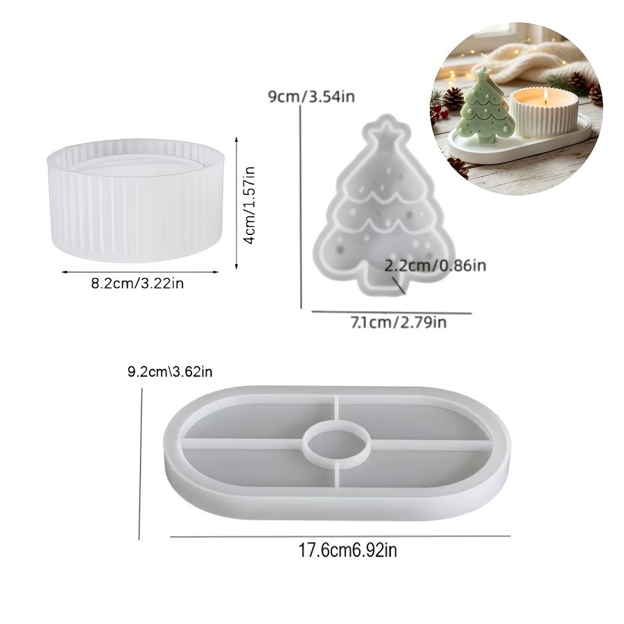 Epoksi reçine Noel ağacı mumla - Silicone Epoxy Resin Molds Set incelemesi ve fiyatı