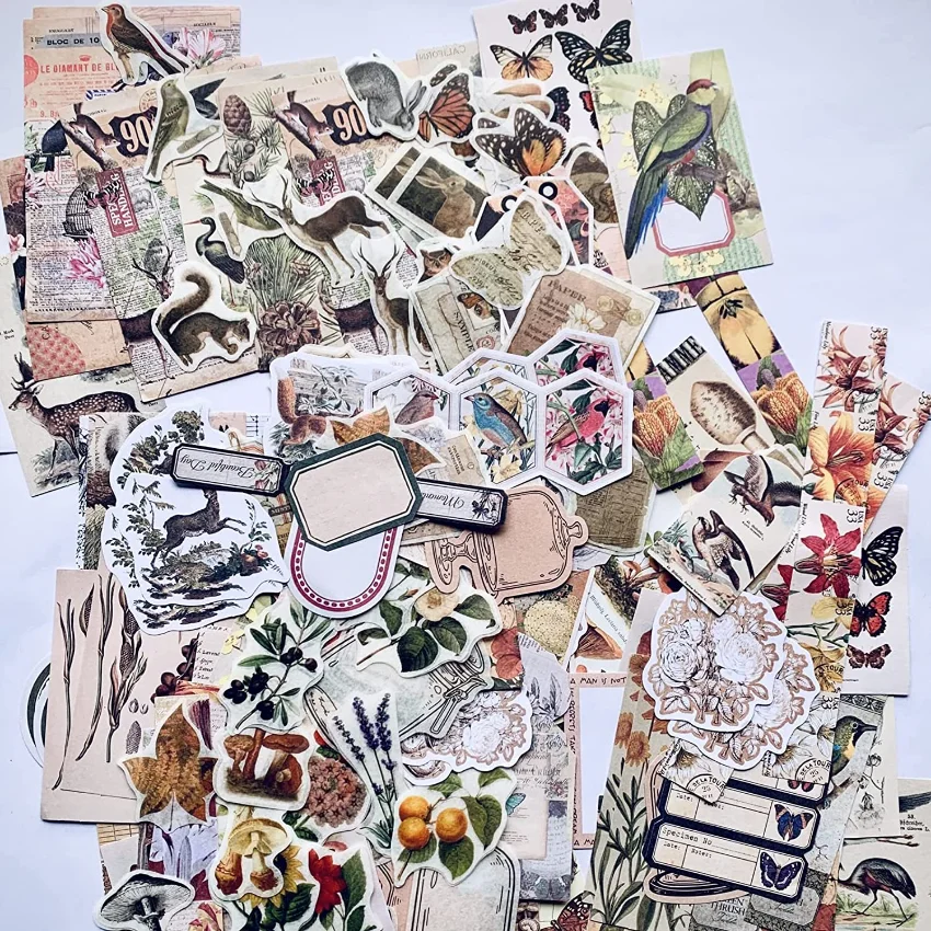 Estetik Günlük Tutma İçin Vint - Vintage Junk Journal Scrapbooking Paper incelemesi ve fiyatı