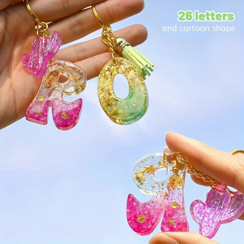 DIY Anahtarlık için Alfabe Ter - Silicone Epoxy Resin Molds Set incelemesi ve fiyatı
