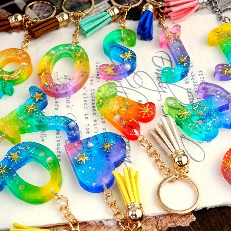 DIY Anahtarlık için Alfabe Ter - Silicone Epoxy Resin Molds Set incelemesi ve fiyatı