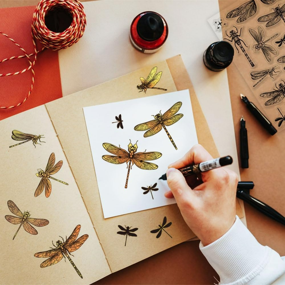DIY Scrapbooking böcek yusufçu - Clear Silicone Stamps For Card Making incelemesi ve fiyatı