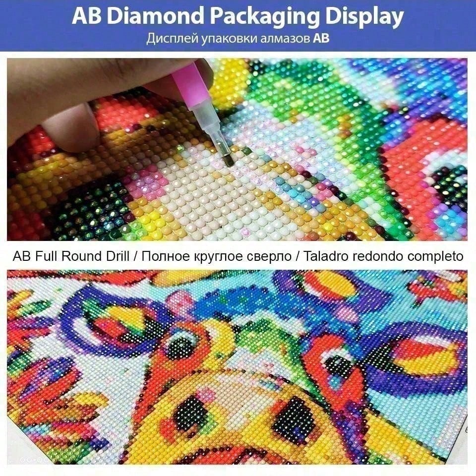 1 parça - 5D-DIY - Flok kumaş  - 5D Diamond Painting Kit Full Drill incelemesi ve fiyatı