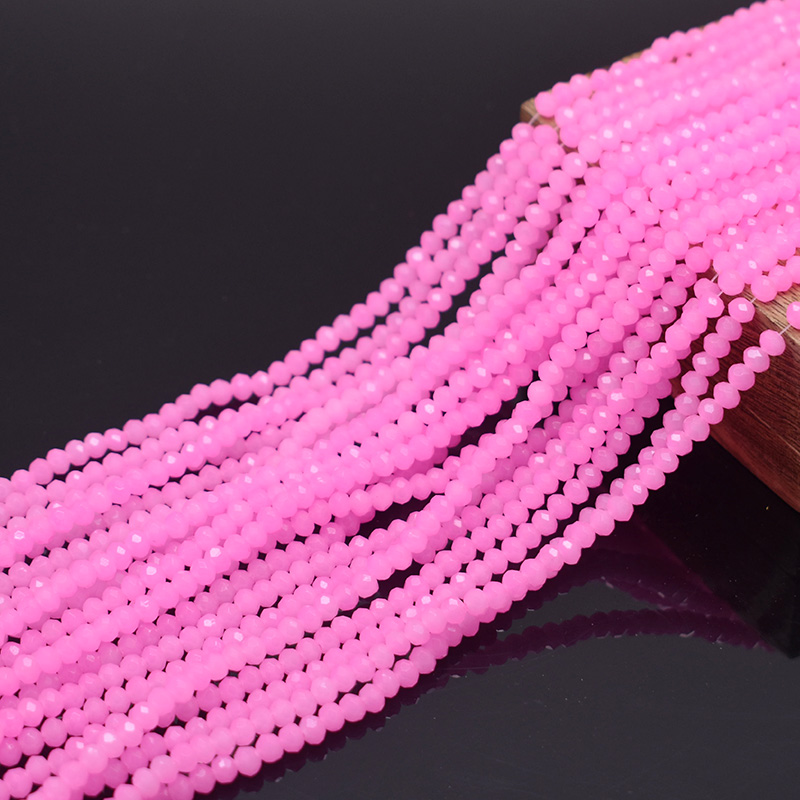 Parlak şeftali pembe 1 2 3 4 6 - Glass Seed Beads 2Mm Jewelry Making incelemesi ve fiyatı