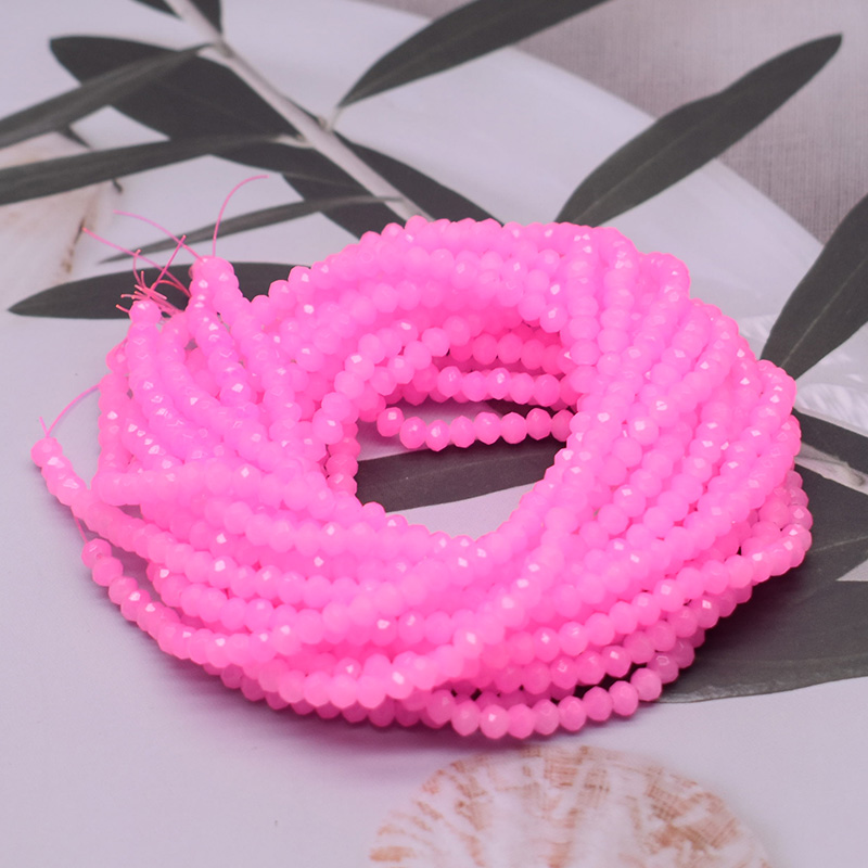 Parlak şeftali pembe 1 2 3 4 6 - Glass Seed Beads 2Mm Jewelry Making incelemesi ve fiyatı