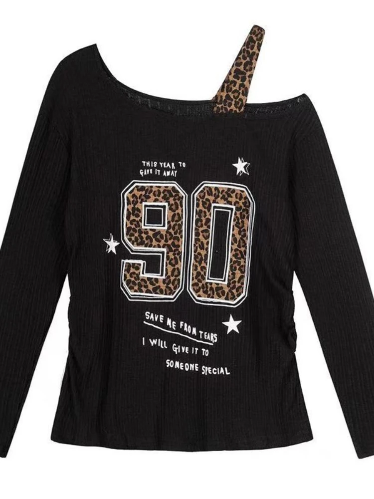 Y2K Patchwork Leopar Desenli T - Embroidery incelemesi ve fiyatı