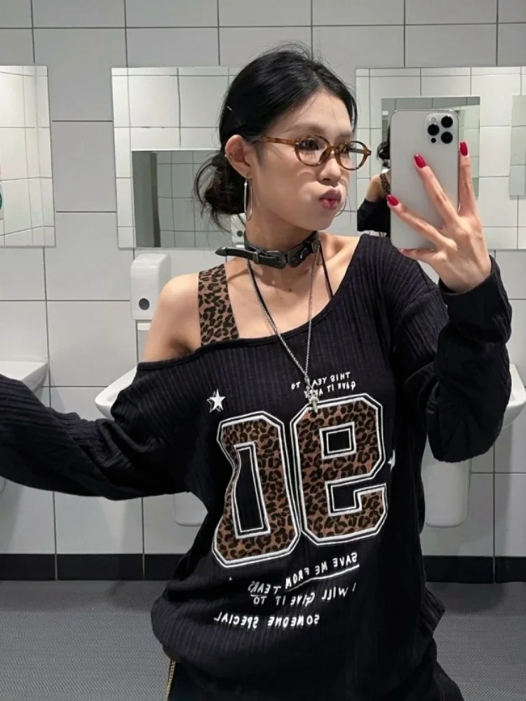 Y2K Patchwork Leopar Desenli T - Embroidery incelemesi ve fiyatı