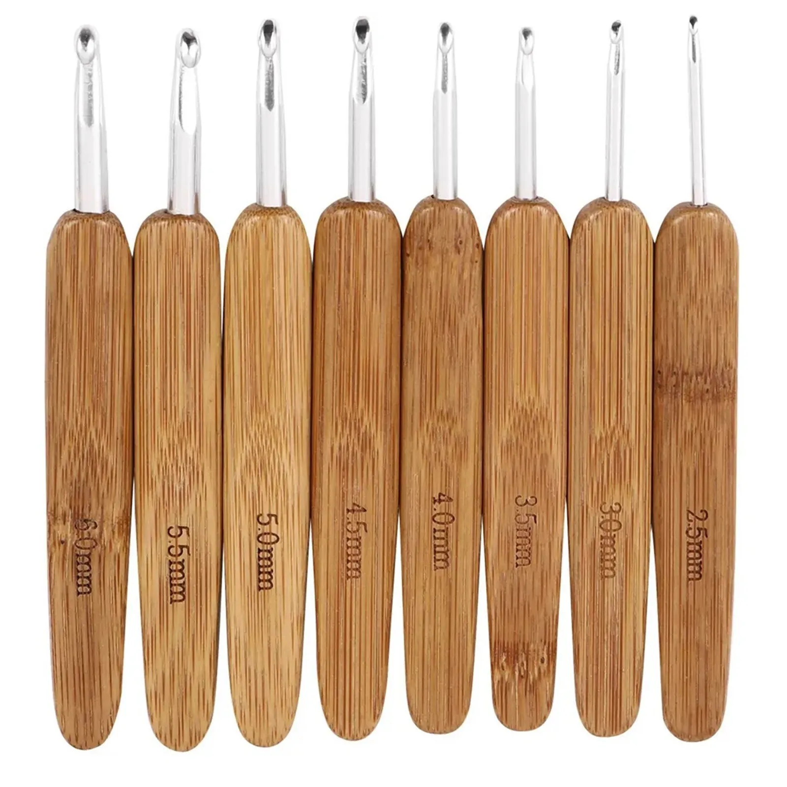 Artisanal Bambu-Ahşap Tığ Seti - Wooden Crochet Hooks Ergonomic Handle incelemesi ve fiyatı