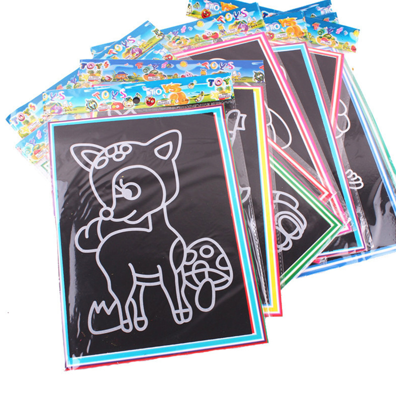 10 Yaprak Kazıma Boyama Kağıdı - Painting Supplies incelemesi ve fiyatı
