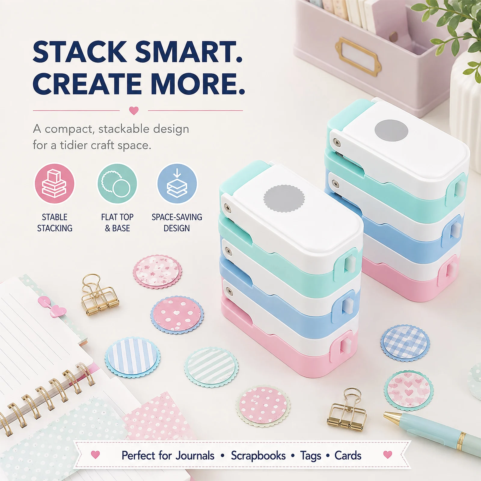 Katmanlı Posta Pulu Daire Kağı - Scrapbooking incelemesi ve fiyatı