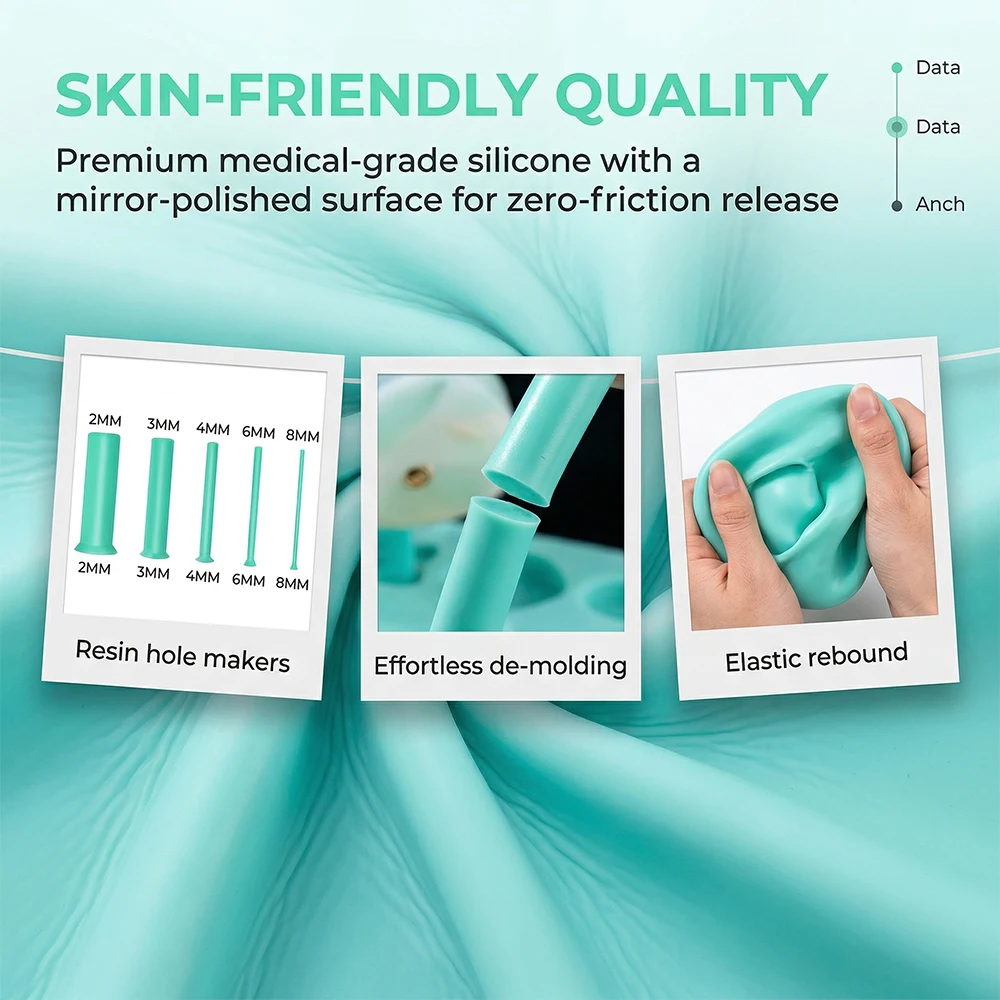 35 Parça Reçine Delik Açma Set - Silicone Epoxy Resin Molds Set incelemesi ve fiyatı