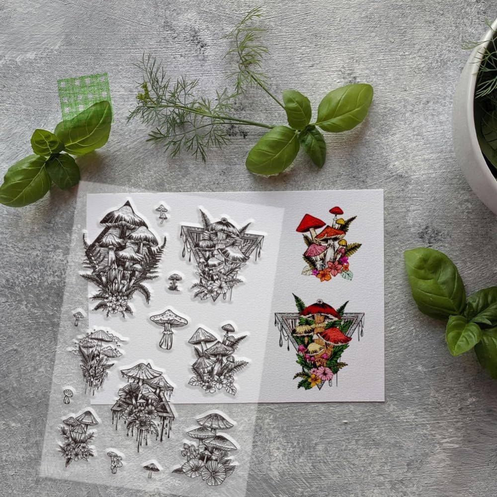 Mantar Temizle Damga, Bitki Si - Clear Silicone Stamps For Card Making incelemesi ve fiyatı