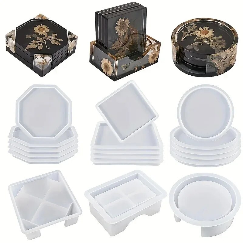 Coaster Reçine Kalıp Seti 1 ad - Silicone Epoxy Resin Molds Set incelemesi ve fiyatı
