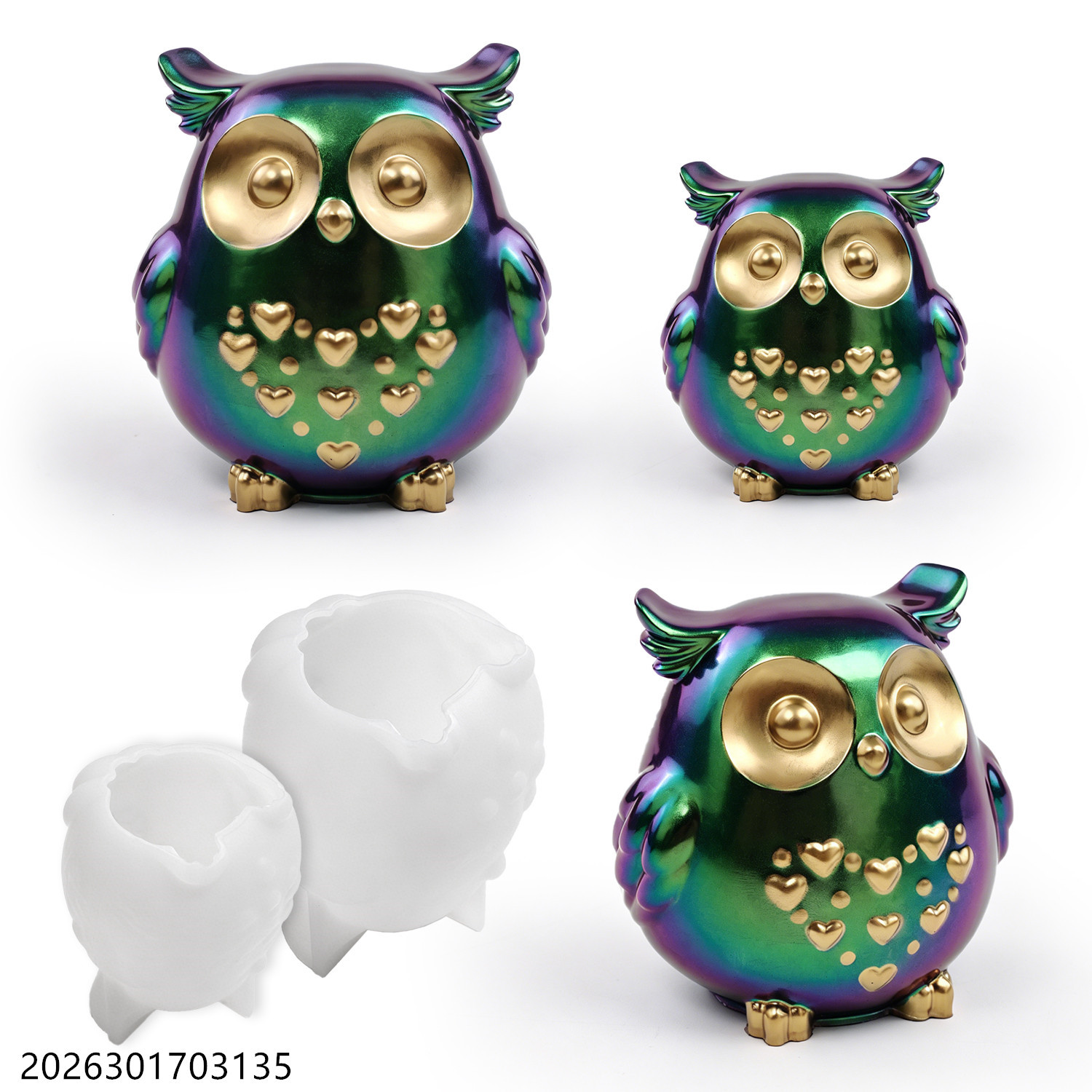 Baykuş silikon kalıp 3D kuş şe - Silicone Epoxy Resin Molds Set incelemesi ve fiyatı