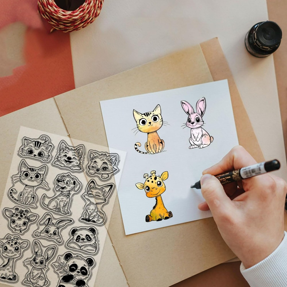 Kedi Köpek Tavşan Temizle Pull - Clear Silicone Stamps For Card Making incelemesi ve fiyatı