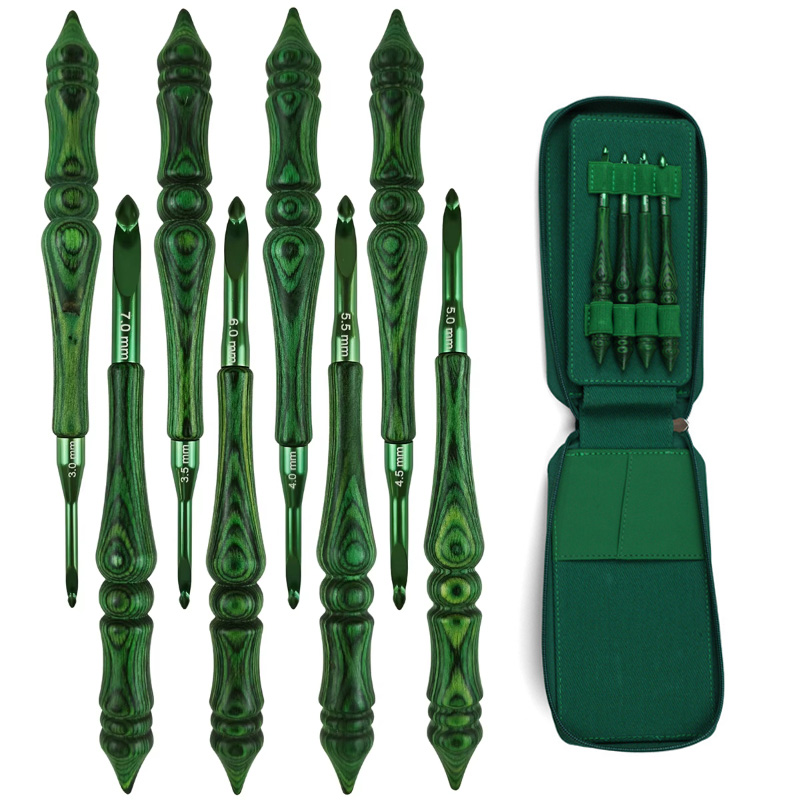 8 Adet 3,0-7,0 mm Tığ Seti, Ye - Wooden Crochet Hooks Ergonomic Handle incelemesi ve fiyatı